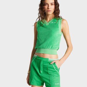 Sporty & Rich / Serif Logo Borg Golf Tennis Shorts / Medium - NWT